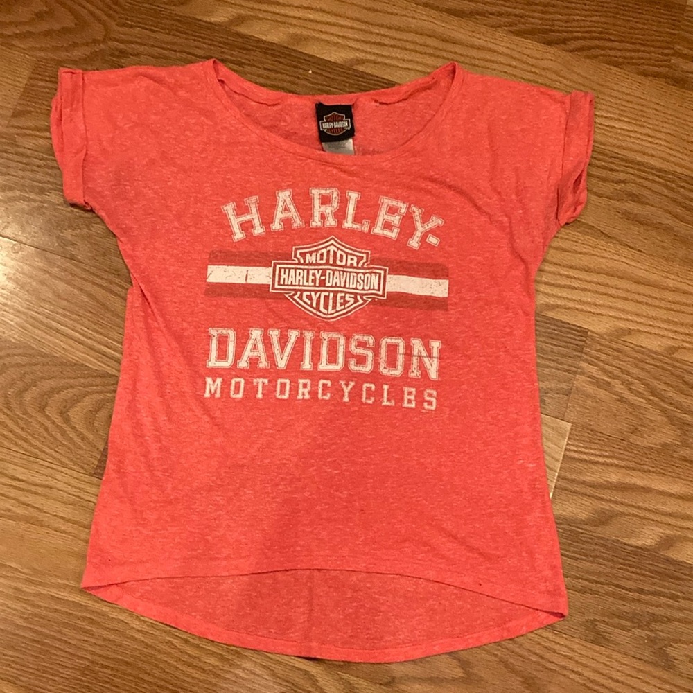 Harley-Davidson bright pink t-shirt from Central Maine Harley-Davidson in Maine.